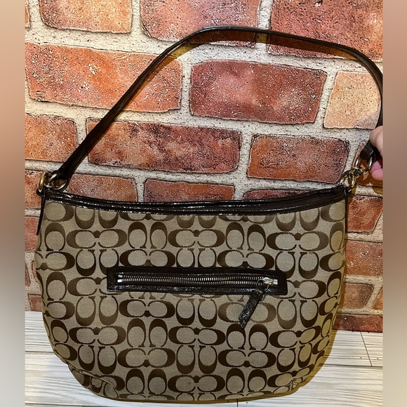 Signature Brown Coach Purse - Picture 4 of 14